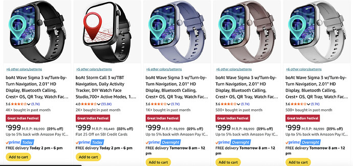 BOAT Smartwatch Offer