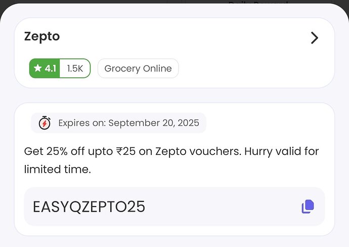 Magicpin Zepto Voucher
