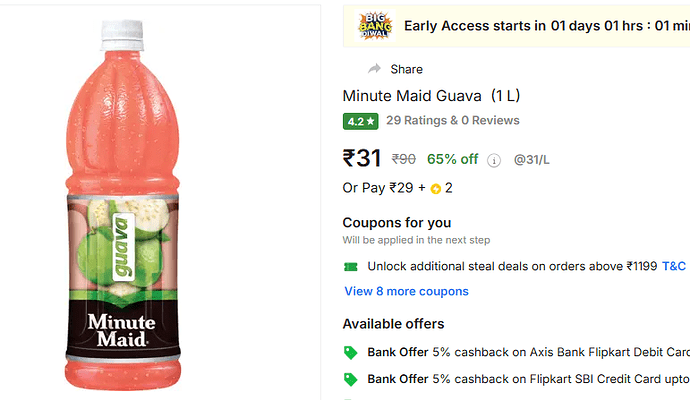 Flipkart Grocery Deal