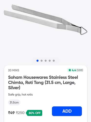 Soham Housewares Roti Tong