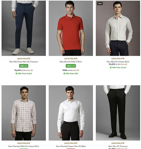 Louis Philippe Collection on Ajio