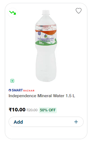 Independence Mineral Water 1.5L
