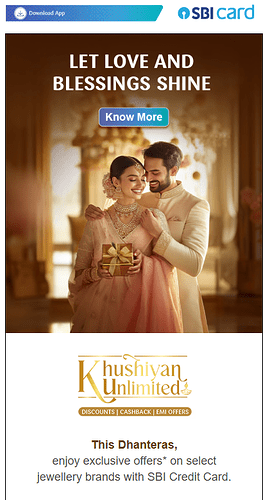 SBI Gold Offer Example 1