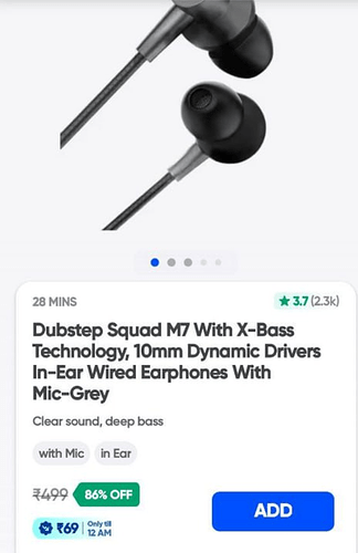 Dubstep Squad M7 In-Ear Wired Earphones