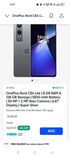 OnePlus Nord CE4 Lite