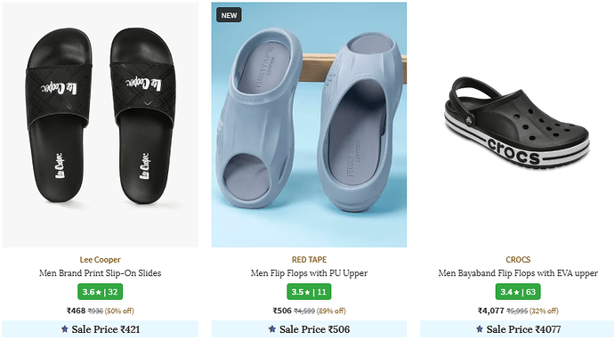 Men's Flip Flops & Slippers Deal