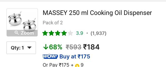 Cooking Oil Dispenser Pack of 2