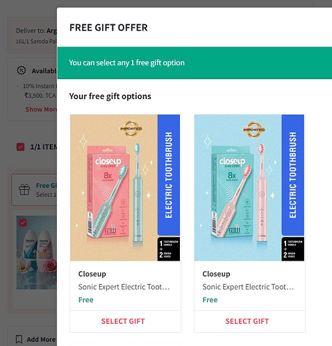 Rexona Roll-On with Free Electric Toothbrush Offer