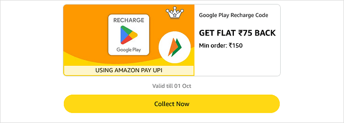 Google Play Recharge Cashback Offer