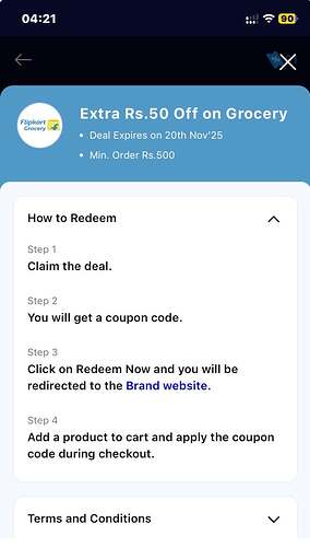 Flipkart Grocery Basket