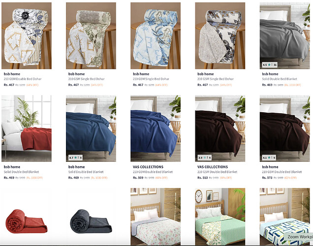 BSB Home Double Bed Blanket Offer