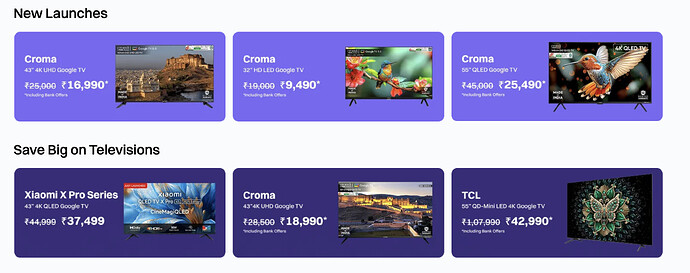 Bank Offers on Croma TV