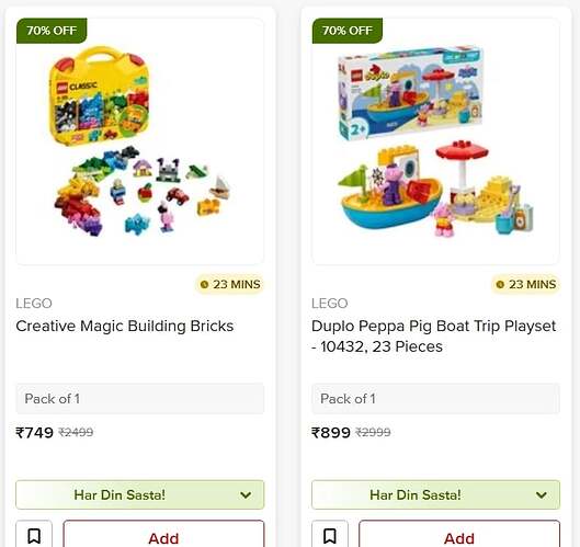 Bigbasket Toy Sale Highlights