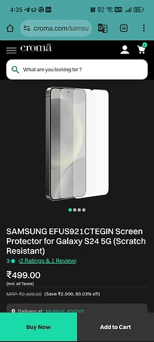 Samsung Galaxy S24 5G Screen Protector