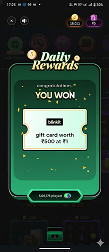 CRED Blinkit Offer Proof 2