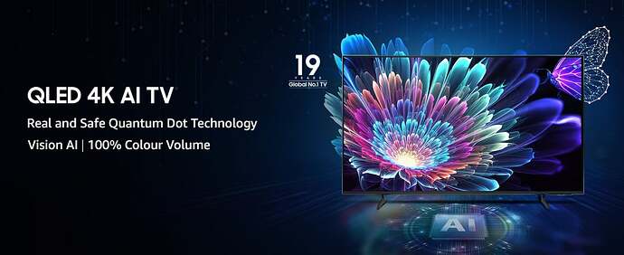 Samsung 55-inch QLED TV Front View