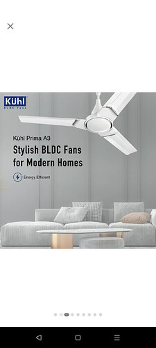 Kuhl Prima A3 BLDC Ceiling Fan
