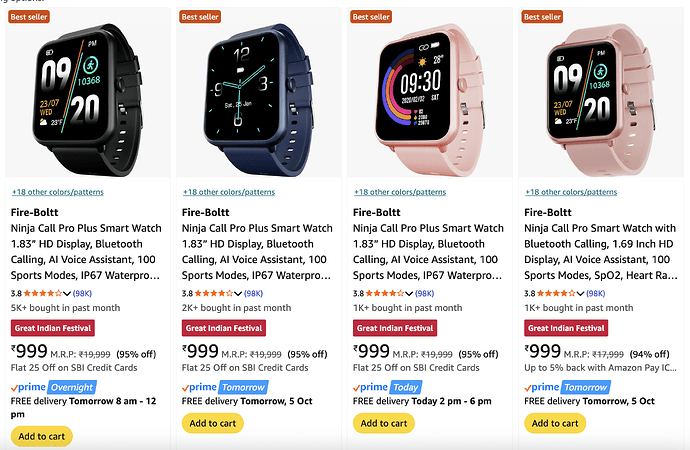 Fire-Boltt Smartwatch Deal