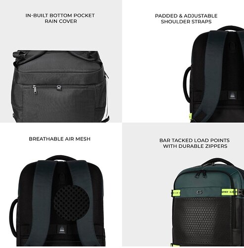 Gear Turbo 3 Backpack Features