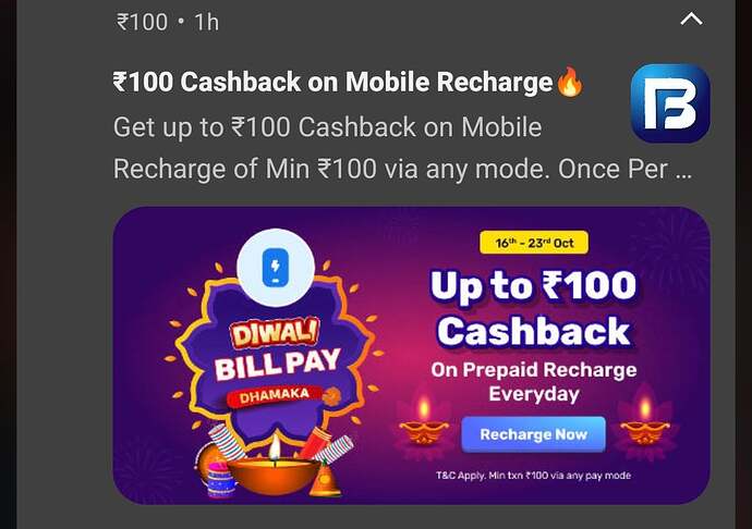 Diwali Bill Pay Dhamaka Categories