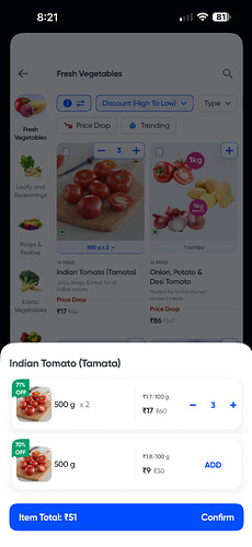 Swiggy Instamart Tomatoes Deal