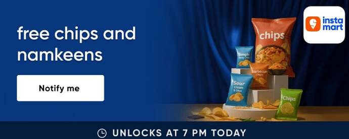 Cred Instamart Free Namkeens Offer