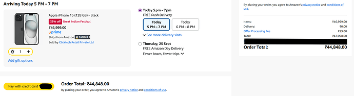 Apple iPhone 15 Black