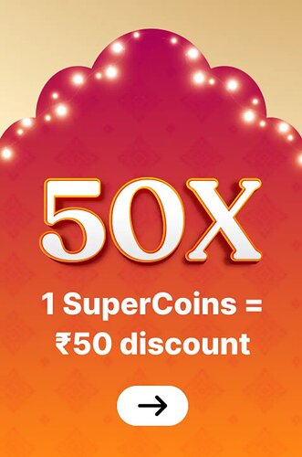 Flipkart SuperCoin 50X Discount on Smartphones