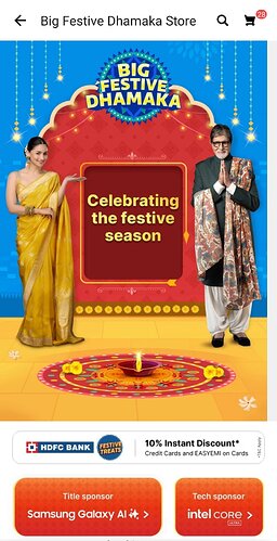 Flipkart Big Festive Dhamaka Sale Banner