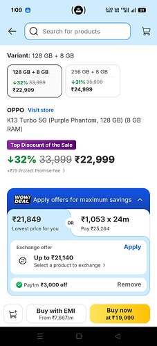 OPPO K13 Turbo 5G Deal Image 2