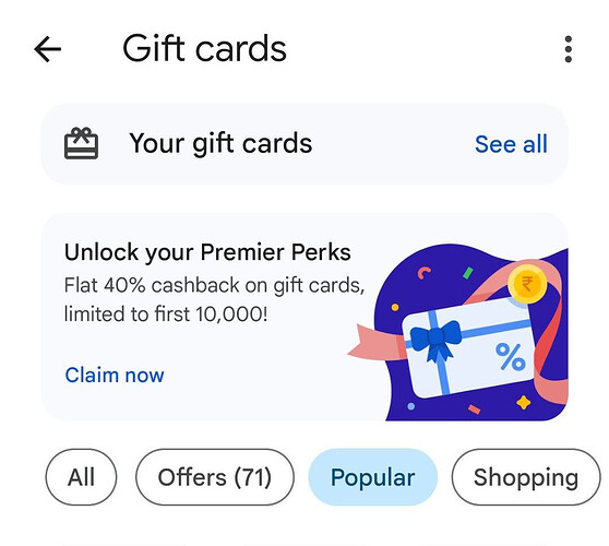 Google Pay Gift Card Offer