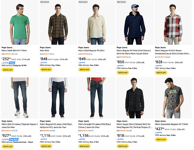 Men's Pepe Jeans Fashion