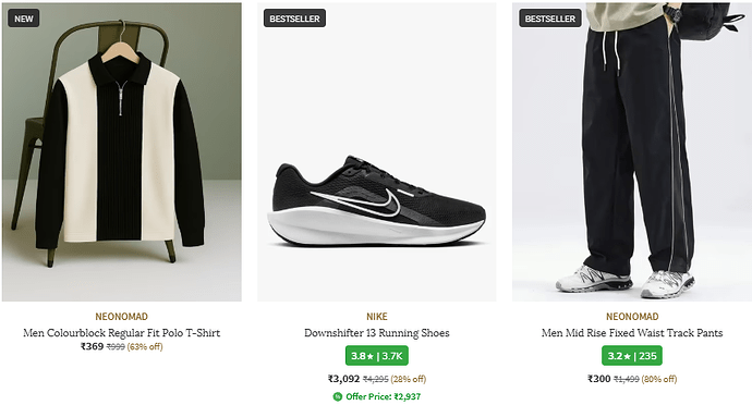 Men's Fashion Sale on Ajio