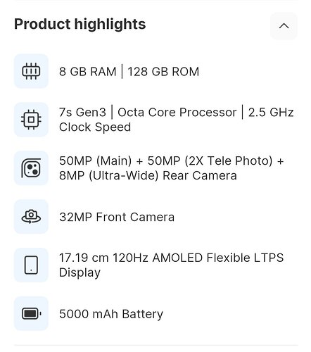 Nothing Phone 3a Front View