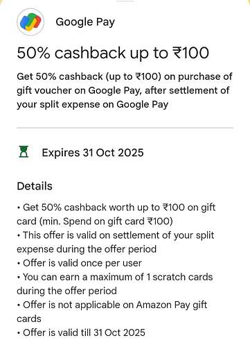 Google Pay Gift Card Offer