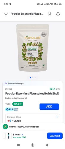 Popular Essentials Salted Pistachios