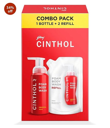 Cinthol Original Foam Body Wash