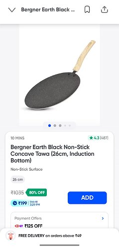 Bergner Non-Stick Tawa