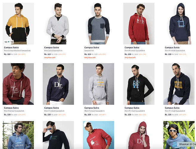 Campus Sutra Sweatshirts Offer