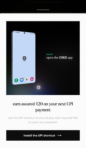 Cred UPI Cashback Details