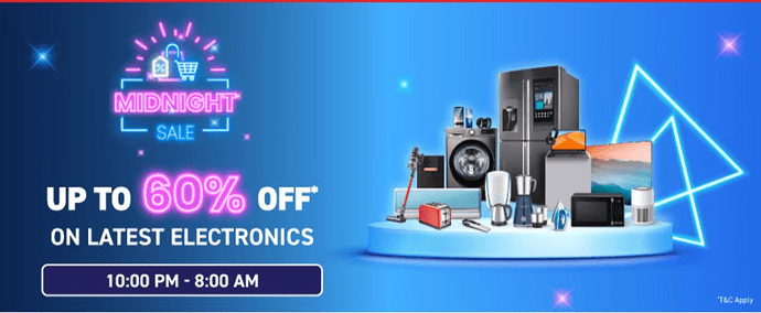 Reliance Digital Midnight Sale Electronics Discount