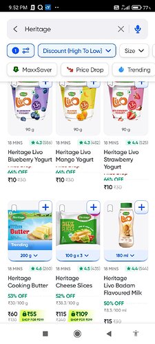 Heritage Products Discount on Swiggy Instamart