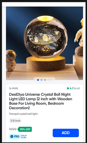 Universe Crystal Ball Night Light