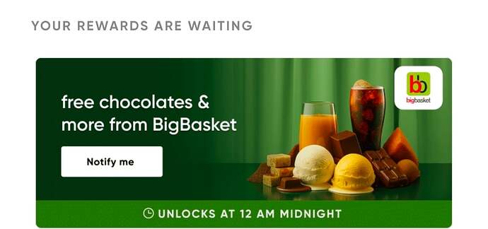 Cred BigBasket Freebies Offer