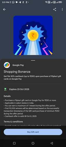 Google Pay Flipkart Offer Screenshot 1