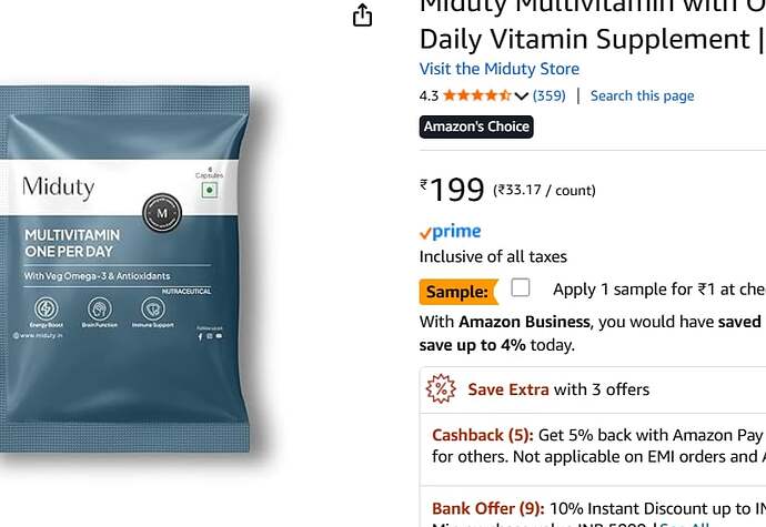 Miduty Multivitamin benefits