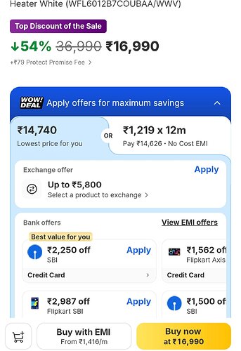 Voltas Beko Washing Machine