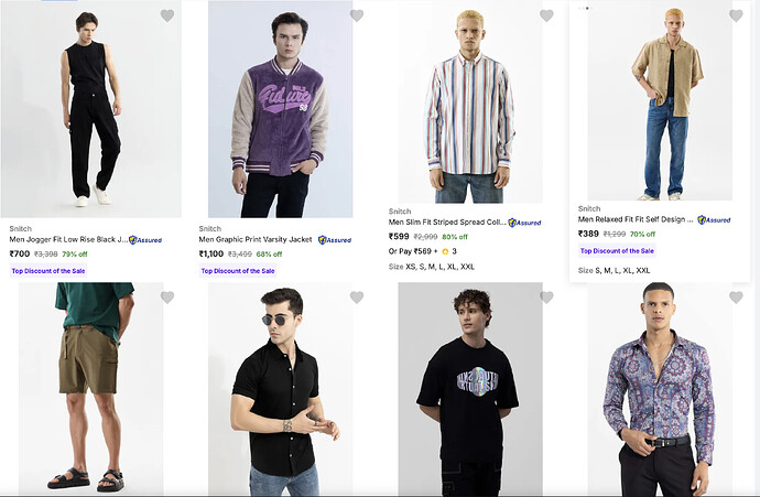 Snitch Clothing Sale