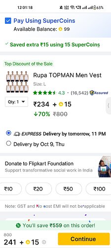 Rupa Topman Men's Vest Offer