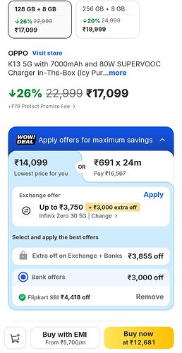 OPPO K13 5G - Front View